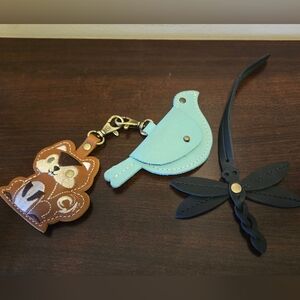 Portland Leather Goods Squirrel & Mockingbird Keychain